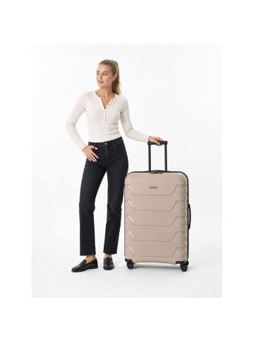 Smartbox Edition 01 4 Rollen Trolley 76 cm mit Dehnfalte in beige