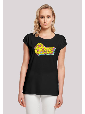 F4NT4STIC T-Shirt David Bowie Moonlight 90s Logo in schwarz