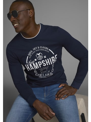 Delmao Langarmshirt in marine