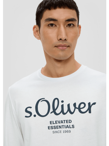 s.Oliver T-Shirt langarm in Weiß