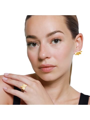Steel_Art Schmuckset Frauen mit Ohrring und Ring Anouk goldfarben in goldfarben