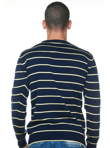 FIOCEO Pullover in navy/gelb