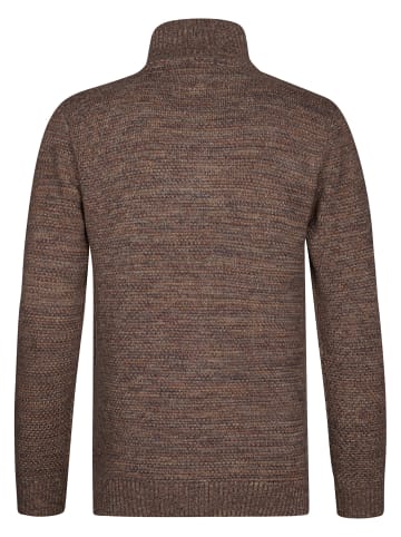 Petrol Industries Melierter Strickpullover millfield in Braun