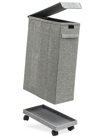 DuneDesign Wäschekorb Velano 50L grau