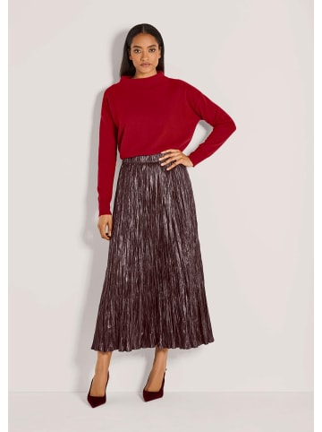 MADELEINE Glänzender Crashrock für besondere Anlässe in rubinrot