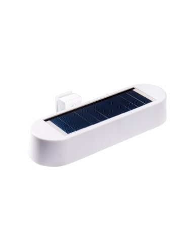 näve LED Solarleuchte in weiß - (L)20 cm x (B)11.1 cm x (H)5.4 cm