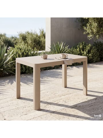 home24 Ausziehbarer Gartentisch Yaro in Beige