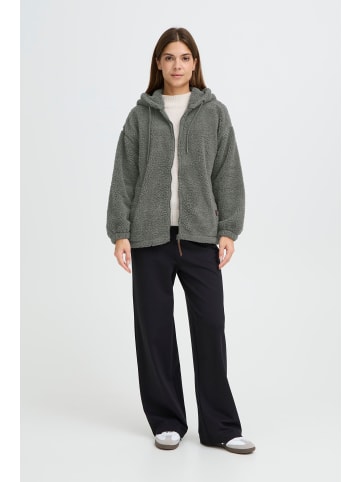 Oxmo Kapuzenfleecejacke OXBerina in Grau