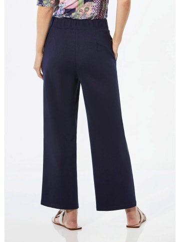 GOLDNER Elegante Sommerhose mit Dehnbund in marine