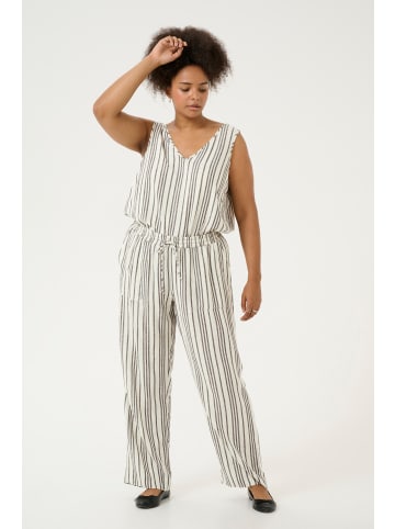 KAFFE curve Pants Suiting KCmille in Moonstruck / Black Stripe