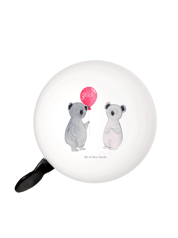 Mr. & Mrs. Panda Fahrrad-Klingel Koala Luftballon ohne Spruch in Weiß