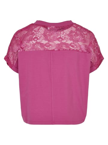 Urban Classics Urban Classics Damen Ladies Short Oversized Lace Tee in brightviolet