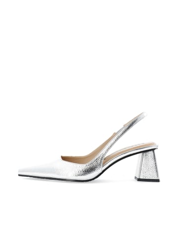 Bianco Slingbacks in Silver