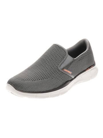 Skechers Slip-On Sneaker in Grau/Orange