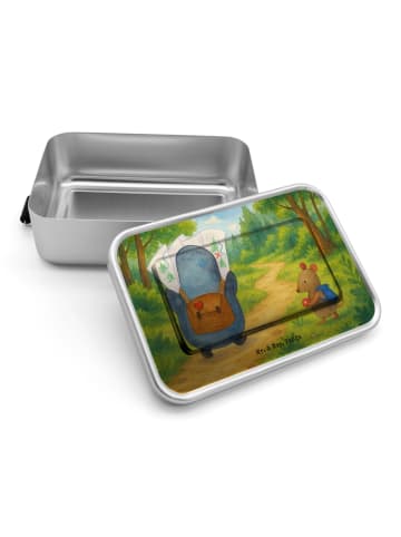 Mr. & Mrs. Panda Bentobox Pinguin & Maus Wanderer Design ohne Sp... in Weiß