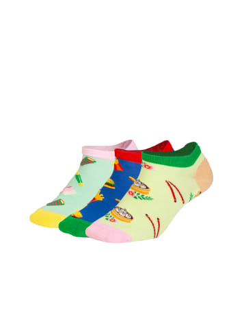 DillySocks Sneakersocken Short Foodie Dreams in Grün Balu Türkis Petrol