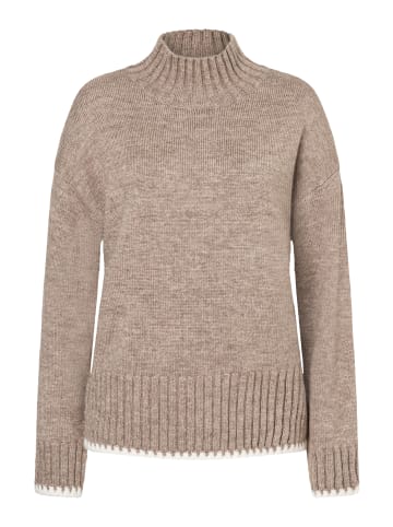 More & More softer Strickpullover in taupe melange