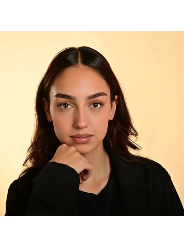 Adeliás Damen Ohrringe – Ohrstecker aus 333 Gold mit Perle in gold
