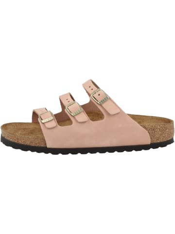 Birkenstock Sandale Florida Fresh Nubukleder schmal in rosa