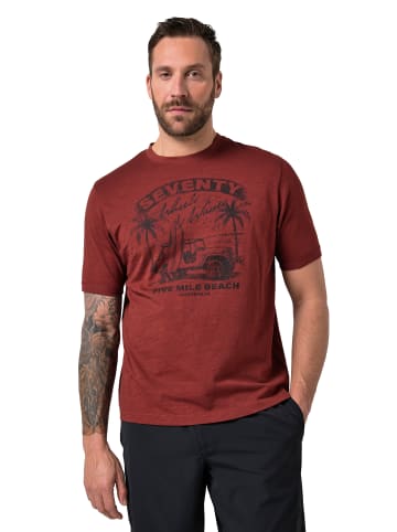 JP1880 Kurzarm T-Shirt in kupferbraun