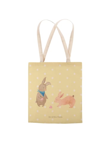 Mr. & Mrs. Panda Tasche Hasen Muschel ohne Spruch in Gelb Pastell
