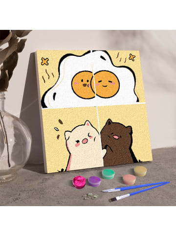 ARTNANAS Exlusive 3D-Strukturmalerei Set -Zweisamkeit