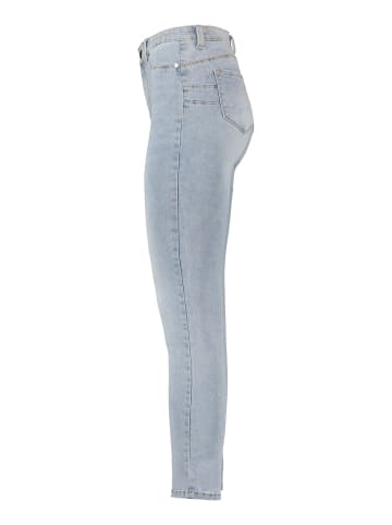 Hailys Jeans Damen Trendige Mid Waist Skinny in Blau