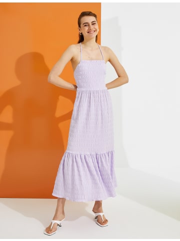 KOTON Kleid in Lila Karomuster