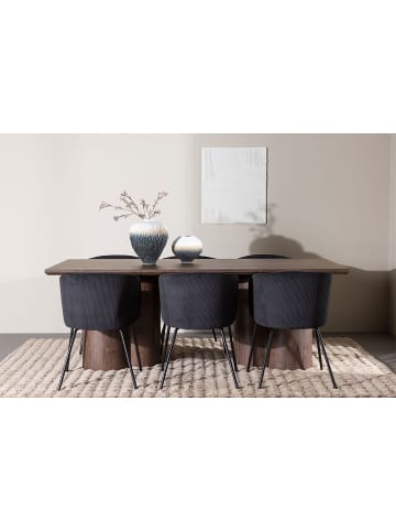 ebuy24 Essgruppe Olivia (7-teilig) Mokka 100 x 210 cm