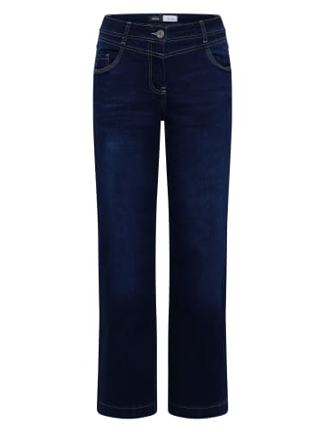 Cecil Wide Leg Jeans in Dark Blue Wash