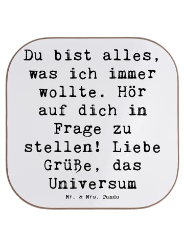 Mr. & Mrs. Panda Untersetzer Spruch Hoffnung und Selbstliebe mit... in Weiß