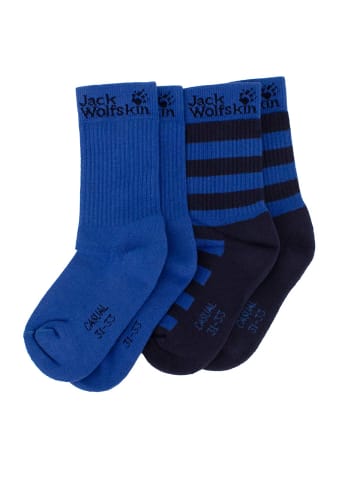 Jack Wolfskin Accessoires Casual Organic Classic socks in Blau