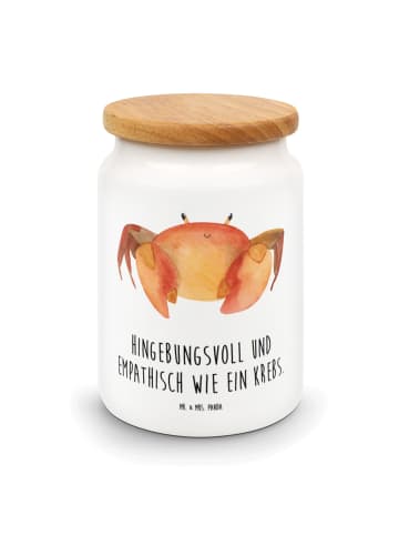 Mr. & Mrs. Panda zuckerdose Sternzeichen Krebs mit Spruch in Weiß