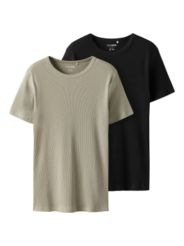 TWO SOON Oberteil in Black