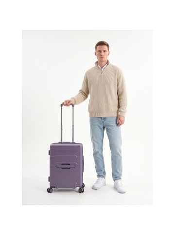 Heys ReNew 4 Rollen Kabinentrolley S 53 cm mit Dehnfalte amethyst