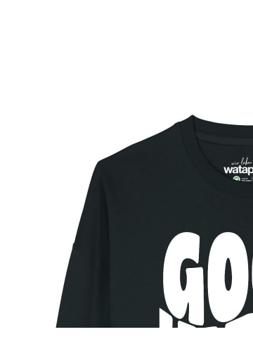 wat? Apparel Sweatshirt Good vibes only in Schwarz