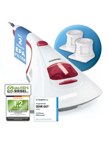 CLEANmaxx Milbensauger Allergenbekämpfung und Sterilisation Feinstaubfilter Chemiefrei