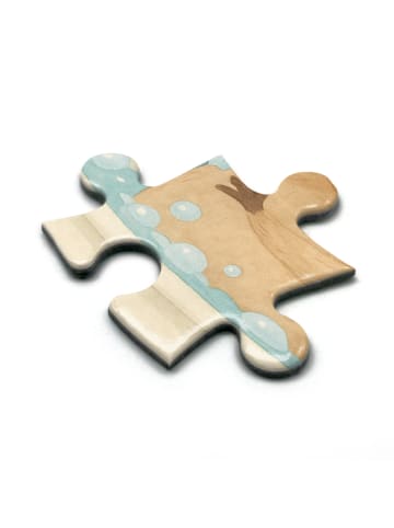 Mr. & Mrs. Panda Puzzle Waschbär Design ohne Spruch in Weiß