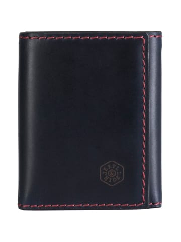 Jekyll & Hide Texas Kreditkartenetui RFID Schutz Leder 7 cm blue