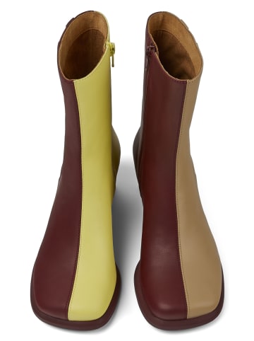 Camper Stiefeletten " Dina Twins " in Bordeaux / Beige