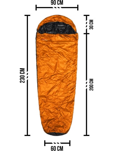 Normani Outdoor Sports Schlafsack-Regenüberzug SleeBag in Gelb