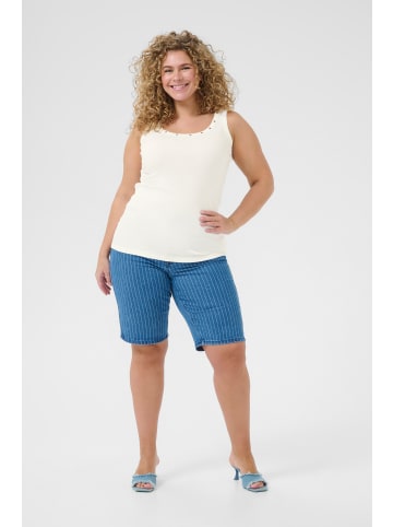 KAFFE curve Jerseytop KCcarina Tight fit in Chalk