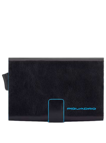 Piquadro Blue Square - Kreditkartenetui 10cc 10 cm RFID in schwarz