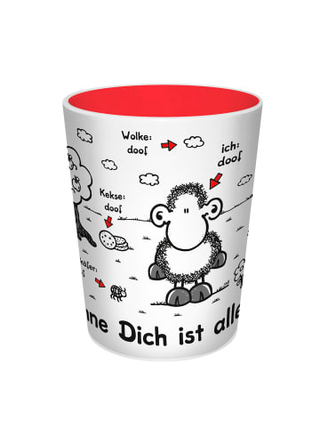 Geda Labels Tasse Sheepworld Alles doof 280ml in Rot - 280ml