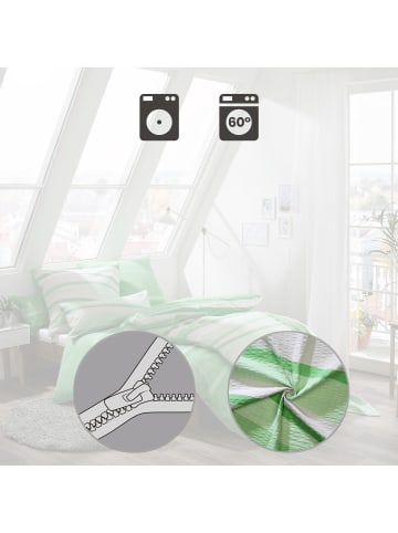 Erwin Müller Seersucker Kissenbezug in grün