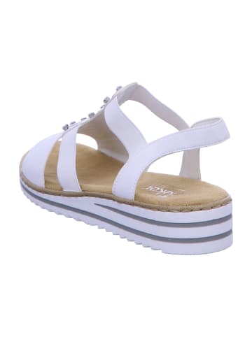 rieker Komfort Sandalen in Weiß