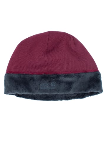 Jack Wolfskin Accessoires Lakeland Cap Beanie Mütze Fleece in Rot