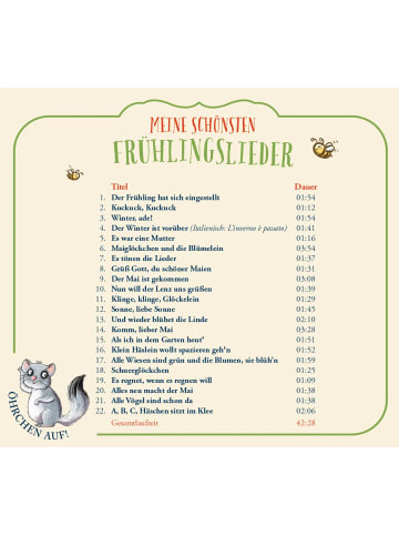 Magellan Öhrchen auf! Meine schönsten Frühlingslieder (Audio-CD)
