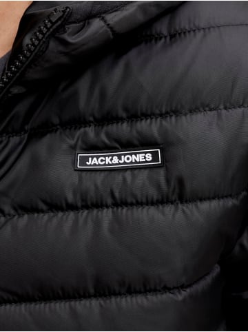 JACK & JONES Junior Stepp-Übergangsjacke mit Kapuze Jjelvis in black