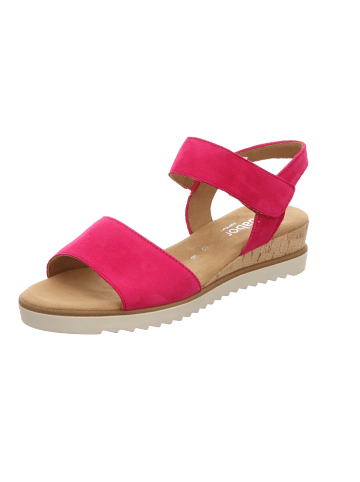 Gabor Comfort Sandaletten Bequem Abs Bis 40  in pink kork/creme